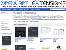 Tablet Screenshot of opencartx.com